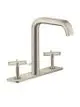 AXOR-HG-AXOR-Citterio-E-3-Loch-Waschtischarmatur-170-mit-Platte-und-Zugstangen-Ablaufgarnitur-Brushed-Nickel-36116820 gallery number 1